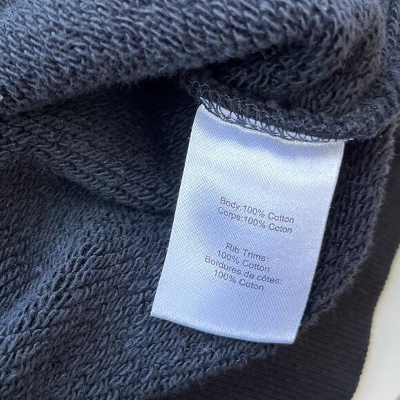 Marissa Webb So Uptight Funnel Neck Zip Sweatshirt Black XS Minimalist Neutral - Picture 14 of 14